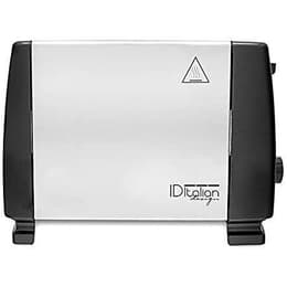 Torradeira Italian Design IDTDP2 2 compartimentos - Preto/Prateado