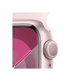 Apple Watch Series 9 (2023) GPS 45 mm - Alumínio Rosa - Bracelete desportiva Rosa