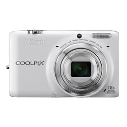 Compacto Coolpix S6500 - Branco + Nikon Nikkor Wide Optical Zoom 25-300 mm f/3.1-6.5 ED VR f/3.1-6.5
