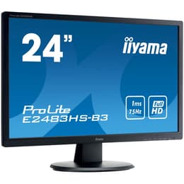 24-inch Iiyama ProLite E2483HS 1920 x 1080 LCD Monitor Preto