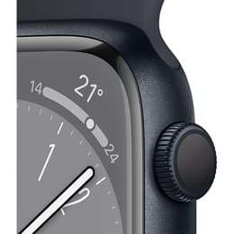 Apple Watch (Series SE) 2022 GPS 44 - Alumínio Meia-noite - Bracelete desportiva Preto