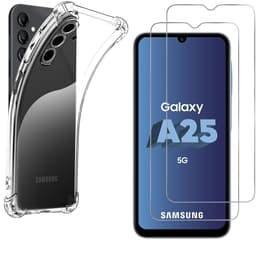 Capa Galaxy A25 5G e 2 películas de proteção - TPU - Transparente