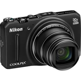 Compacto Coolpix S9700 - Preto + Nikon Nikkor Wide Optical Zoom 25-750 mm f/3.7-6.4 f/3.7-6.4