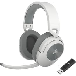 HS55 redutor de ruído jogos Auscultador- wireless com microfone - Branco