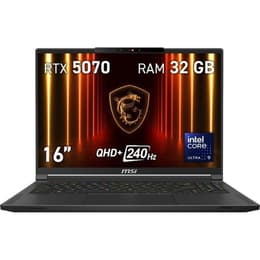 MSI Stealth 16 AI A2HWGG-047ES OLED 16"-inch - Core Ultra 9 285H - 32GB - SSD 1 TB NVIDIA GeForce RTX 5070 QWERTY - Inglês