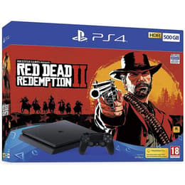 PlayStation 4 Slim 1000GB - Preto + Red Dead Redemption II