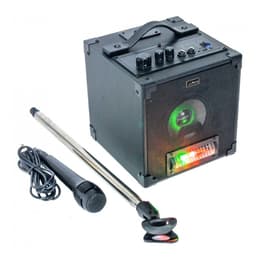 Party Light & Sound PLS Party-Singer Active Karaoke Set with LED Light Effect, Mic & Stand Bluetooth Speakers - Preto