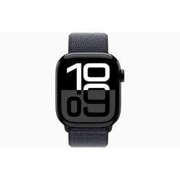 Apple Watch Series 10 (2024) GPS + Celular 46 mm - Alumínio Preto brilhante - Loop Trail Preto