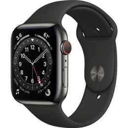 Apple Watch (Series 6) 2020 GPS + Celular 40 - Aço inoxidável Preto - Bracelete desportiva Preto