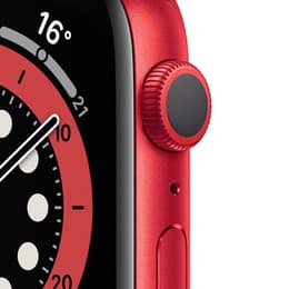 Apple Watch (Series 6) 2020 GPS + Celular 44 - Alumínio Vermelho - Bracelete desportiva Preto