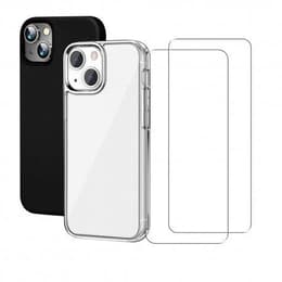 Capa iPhone 13 e 2 películas de proteção - TPU - Transparente