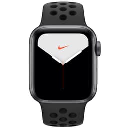 Apple Watch (Series 5) 2019 GPS 44 - Alumínio Cinzento sideral - Bracelete desportiva Nike Preto