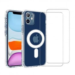 Capa iPhone 12 Mini e 2 películas de proteção - TPU - Transparente