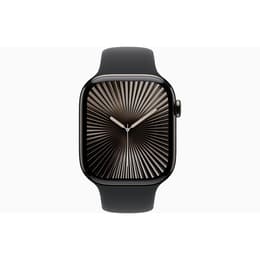 Apple Watch Series 10 (2024) GPS + Celular 42 mm - Titânio Ardósia - Bracelete desportiva Preto