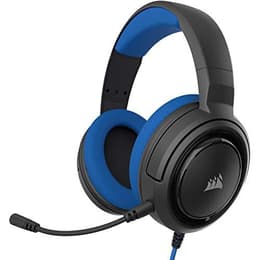 HS35 jogos Auscultador- com fios com microfone - Preto/Azul