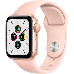 Apple Watch (Series SE) 2020 GPS 40 - Alumínio Dourado - Circuito desportivo Rosa (Sand)