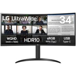 34-inch LG 34WR55QK-B 3440 x 1440 LED Monitor Preto