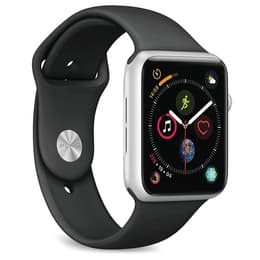 Apple Watch Series 4 (2018) GPS + Celular 44 mm - Alumínio Prateado - Bracelete desportiva Preto