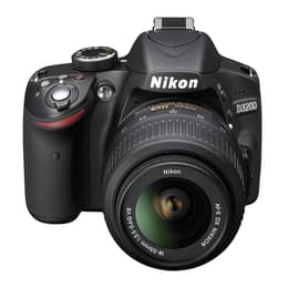 Reflexo D3200 - Preto + Nikon AF-S DX Nikkor 18-55mm f/3.5-5.6G VR f/3.5-5.6