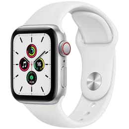 Apple Watch (Series SE) 2022 GPS 44 - Alumínio Prateado - Bracelete desportiva Branco