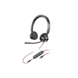 Poly Blackwire 3325 Auscultador- com microfone - Preto/Vermelho