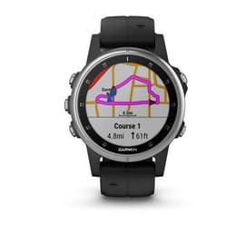 Smart Watch Garmin GPS Fēnix 5S Plus - Preto/Prateado