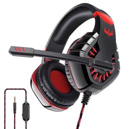 OV-P40 jogos Auscultador- com fios (sector) com microfone - Preto/Vermelho