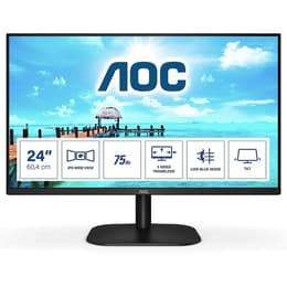 24-inch Aoc 24B2XH/EU 1920 x 1080 LCD Monitor Preto