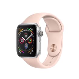 Apple Watch (Series 4) 2018 GPS 44 - Alumínio Prateado - Circuito desportivo Rosa