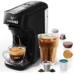 Expresso de cápsulas Compatível com Nespresso Hibrew H1B-Black-EU L - Preto