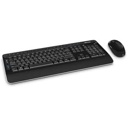Microsoft Teclado AZERTY Francês Sem fios Wireless 3050 Desktop