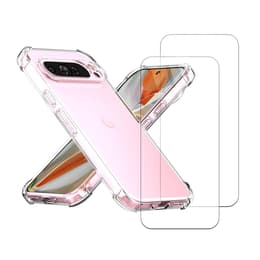 Capa Pixel 9 Pro XL e 2 películas de proteção - TPU - Transparente