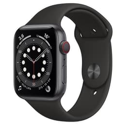 Apple Watch (Series 6) 2020 GPS + Celular 44 - Titânio Cinzento sideral - Loop desportiva Preto