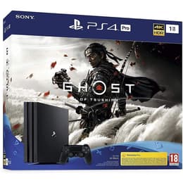 PlayStation 4 Pro 1000GB - Preto + Ghost of Tsushima