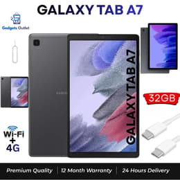 Galaxy Tab A7 32GB - Cinzento Escuro - WiFi + 4G