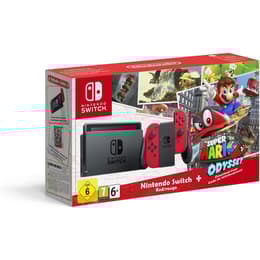 Switch 32GB - Vermelho - Edição limitada Super Mario Odyssey + Super Mario Odyssey
