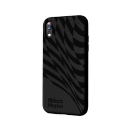 Back Market Capa iPhone XR e película de proteção - Plástico reciclado - Preto - Padrão de Onda