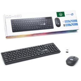 Simpletek Teclado QWERTY Árabe Sem fios M&K ARABO ARABIC Kit Mouse and Keyboard