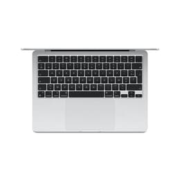 MacBook Air 15" (2024) - M3 da Apple com CPU 8‑core e GPU 10-Core - 8GB RAM - SSD 256GB - Ecrã padrão - AZERTY - Francês