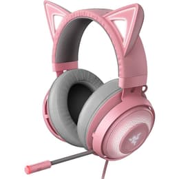 Kraken Kitty V2 redutor de ruído Auscultador- com fios + sem fios com microfone - Rosa