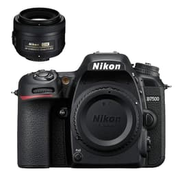 Reflexo D7500 - Preto + Nikkor Nikkor DX 35mm f/1.8G f/1.8