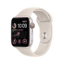 Apple Watch Series 8 GPS+Cellular 45mm Aço Inoxidável Dourado com Bracelete  desportiva Luz das estrelas