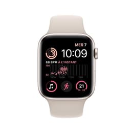Apple Watch Series SE 2 (2022) GPS 40 mm - Alumínio Luz das estrelas - Bracelete desportiva Luz das estrelas