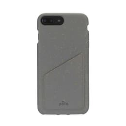 Capa iPhone 6 Plus/6S Plus/7 Plus/8 Plus - Material natural - Cinzento