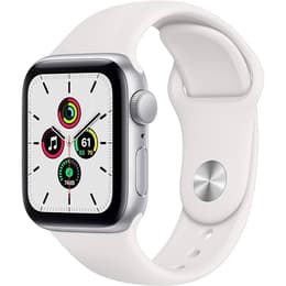 Apple Watch Series SE 2 (2022) GPS + Celular 40 mm - Alumínio Prateado - Bracelete desportiva Branco