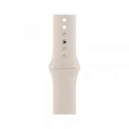 Apple Watch Series 9 (2023) GPS + Celular 45 mm - Aço inoxidável Dourado - Bracelete desportiva Luz das estrelas
