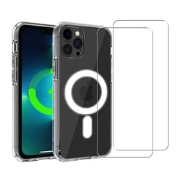 Capa iPhone 13 Pro Max e 2 películas de proteção - TPU - Transparente