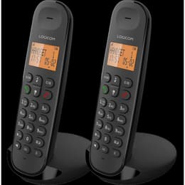 Pack de 2 DECT Sans fil Iloa 250 Duo Mains libres Noir Logicom Telefone Fixo