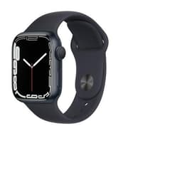Apple Watch Series 7 (2021) GPS 45 mm - Alumínio Azul - Bracelete desportiva Preto