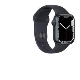 Apple Watch Series 7 (2021) GPS 45 mm - Alumínio Azul - Bracelete desportiva Preto